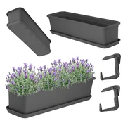KADAX Balkonski lonec 60 cm, stojalo za cvetlične lončke, ročaji, balkon