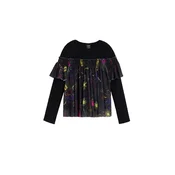Desigual Majica modra / rumena / roza / črna