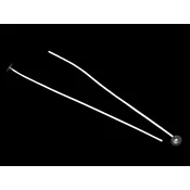 Knot za sveče s prtičkom 20 cm - bel (100 kosov)