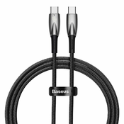 Baseus Glimmer USB kabel 1 m USB 3.2 Gen 1 (3.1 Gen 1) USB C Crno