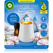 Air Wick Essential Mist Linen & White Orchid - komplet difuzorjev arome lan in bela orhideja 20 ml