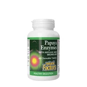 Natural Factors – Encimi papaje z amilazo in bromelainom, 60 žvečljivih tablet