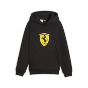PUMA Scuderia Ferrari Coloured Shield Fleece Hoodie Youth, Age, Black, 7-8Y