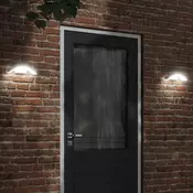 Vidaxl vidaXL LED zunanje stenske svetilke, 2 kosa, bele, lito aluminijasto