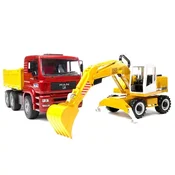Kamion MAN sa Rovokopacem Liebherr BRUDER