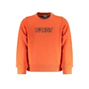 K-WAY ORANGE ZIPLESS SWEATSHIRT FOR CHILDREN