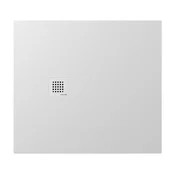 TRENECA Pladenj za prhanje iz litega marmorja 100x90 cm, ki ga je mogoče rezati po vaših željah, bela mat - Bela mat barva - 100x90x3 cm - Polysan - TRENECA - 24 - Liti marmor - 1000 - Pravokotni - 900 - 30 - 90 - 14