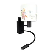 Brilagi - LED fleksibilna lampa BOBO 1xE27/25W/230V + LED/3W crna/bela/sa motivom životinja