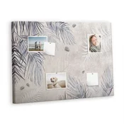tulup.si Plošča iz plute Palm list 100x70 cm Kovinski zatiči