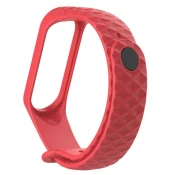 BStrap Silicone Diamond pašček za Xiaomi Mi Band 3/4, red (SXI007C07)