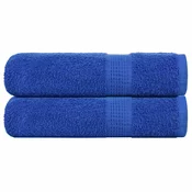 vidaXL Brisače za tuširanje 2 kos modra 70x140 cm 360 g/m2 100% bombaž