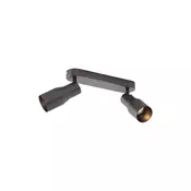 Okrogel stropni reflektor kovinsko sive barve GU10 50 mm 2-lučni - Stanley