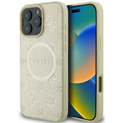 Guess GUHMP16XPSAPSMED iPhone 16 Pro Max 6,9 gold HC MagSafe Safiano Peony Classic Logo (GUHMP16XPSAPSMED)