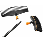 Fiskars komplet grabelj, metle in držala QuikFit (1016608)