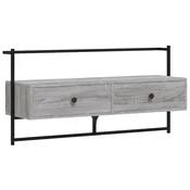 Vidaxl TV omarica stenska siva sonoma 100,5x30x51 cm inženirski les