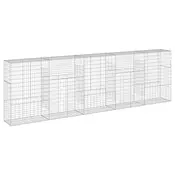 Gabionska košara s poklopcem 500x50x150 cm pocinčano željezo