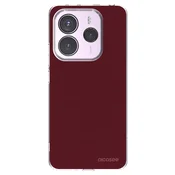 Silikonski prozorni ovitek za Xiaomi Redmi Note 14 5G - Burgundy red
