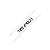 Brother Trak TZE-FX221, 9 mm, belo-črno besedilo