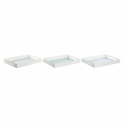 Pladanj DKD Home Decor Plava Zelena Lila Drvo MDF Scandi 40 x 30 x 5 cm (3 kom.)