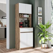 Hanah Home 2738 višenamenski ormaric s policama 60 × 180 × 42 cm, atlantski bor/bela