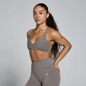 MP Womens Tempo Twist Back Sports Bra - Ash Grey - XL