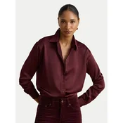 LAUREN RALPH LAUREN Srajca 200B27610008 Bordo rdeča Relaxed Fit