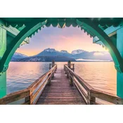 Ravensburger - Puzzle Lepe sprehajalne poti: Annecy, Francija: mostiček za pešce ob jezeru Lac dAnnecy, Francija - 1 000 kosov