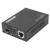 Intellinet 508216 mrežni medijski pretvarač 1000 Mbit/s Crno