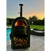 MyOutdoorKitchen Crni inox modulna pec za pizzu na drva 7905