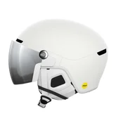Čelada POC Obex Visor MIPS, hidrogen bela/univerzalna jasnost/delno sončno srebrna (M/L (55 - 58 cm))