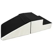 slomart Mini tobogan komplet 2 velikih penastih blokov (barva: črna - bela)