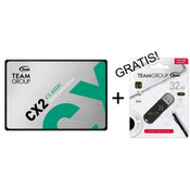 Teamgroup 1TB SSD CX2 3D NAND SATA 3 2,5 + GRATIS USB 32GB