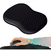 INF Ergonomska podloga za zapestje z oporo iz spominske pene Black, (21741564)