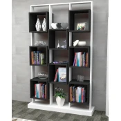 Hanah Home Polica 120x188x29,5cm Belo-Crna