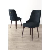 Hanah Home Set stolica Newa, 46x94x46 cm, 6 komada, Antracit-braon