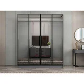 Hanah Home ormar sa reflektujucim staklom Nisa 20628, 180 cm, antracit