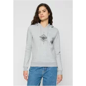 Womens Moth Hoody grey sweatshirt