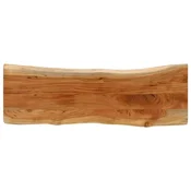 Stolna ploca 120x40x3,8 cm pravokutna bagremovo drvo živi rub