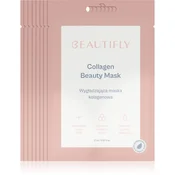 Beautifly Collagen Beauty Mask Set maska iz platna 8 kos