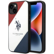 US Polo iPhone 14 6,1 white Tricolor Embossed (USHCP14SPSO3)