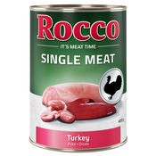 Ekonomično pakiranje Rocco Single Meat 24 x 400 g Puretina