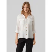 Vero Moda Srajca Bumpy 10275283 Bela Regular Fit