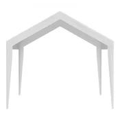 VEVOR Nadstrešek za avtopralnico nadomestna prevleka 6100x3040x850 mm bela