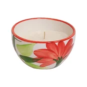 Roura 340305.085 Sveča Citronela v keramiki - Rože 65x110 mm 28h