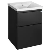 ALTAIR Vanity Unit 52x72,5x45 cm, črna mat - Črna - 51,8x72,5x45,2 cm - Aqualine - ALTAIR - 24 - MDF/laminat - 518 - 725 - 452 - 14