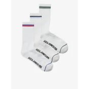 JACK & JONES Muške carape 12268551, 3 para, Bele