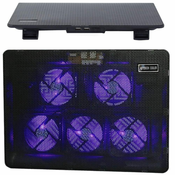 Verkgroup LED hladilna podloga za prenosnik 5x ventilator 2x USB