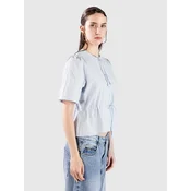 24 Colours 30509B Bow SS Blouse Shirt blue