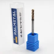 Radialni rezkar iz karbidne trdine 3 x R1 x 3D x 50 mm TiSiN 55 HRC