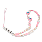 Vezica za mobilni Guess Strap Beads Shell, Roze